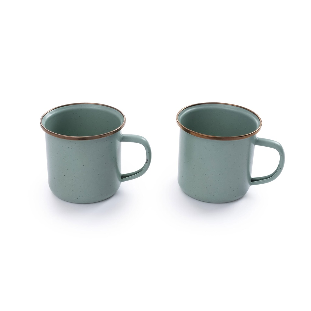 [CKW-428] BareBones - Enamel Mug Green - set of 2 Image 