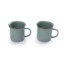 [CKW-428] BareBones - Enamel Mug Green - set of 2 Image 