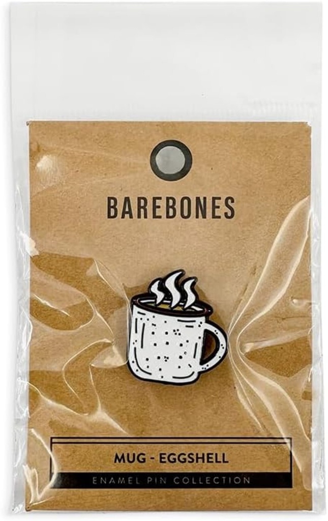 [ACS-802] BareBones - Enamel Pin - Mug - Eggshell Image 