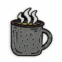 [ACS-801] BareBones - Enamel Pin - Mug - Slate Gray Image 