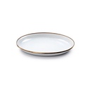 [CKW-392] BareBones - Enamel Salad Plate Eggshell - set of 2 Image 