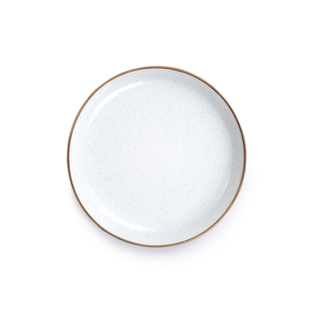 [CKW-392] BareBones - Enamel Salad Plate Eggshell - set of 2 Image 