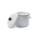 [CKW-395] BareBones - Enamel Stock Pot Eggshell Image 