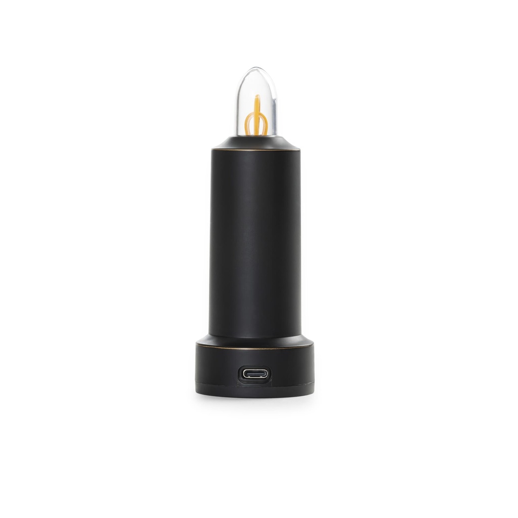 [LIV-205] BareBones - Led Flameless Candle (rechargeable) Antique Bronze Image 