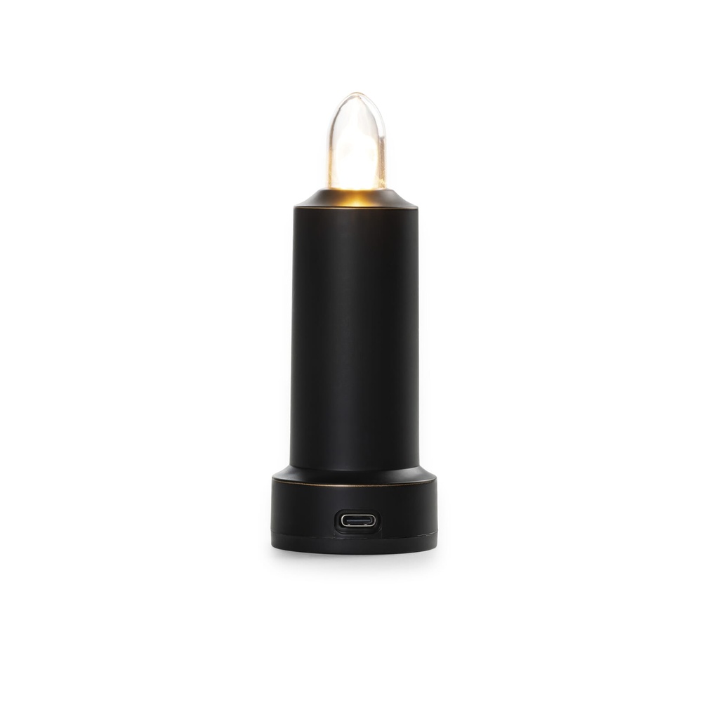 [LIV-205] BareBones - Led Flameless Candle (rechargeable) Antique Bronze Image 