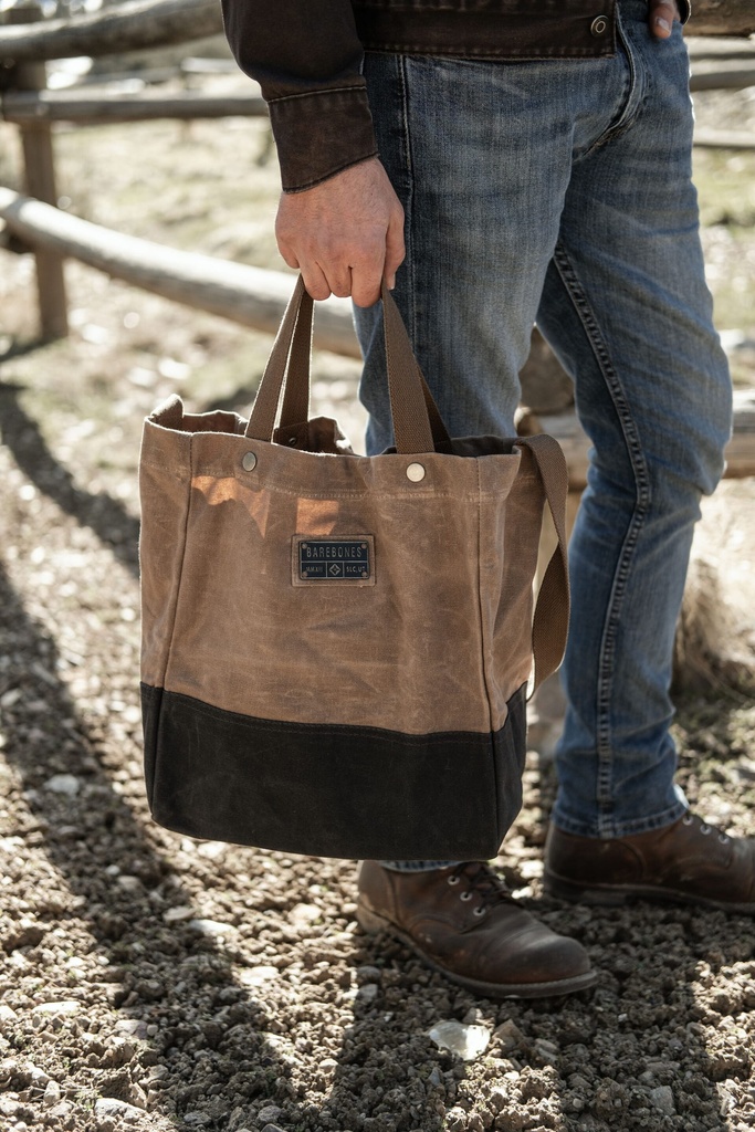 [STC-718] BareBones - Neelum Market Tote Bag (Khaki) Image 