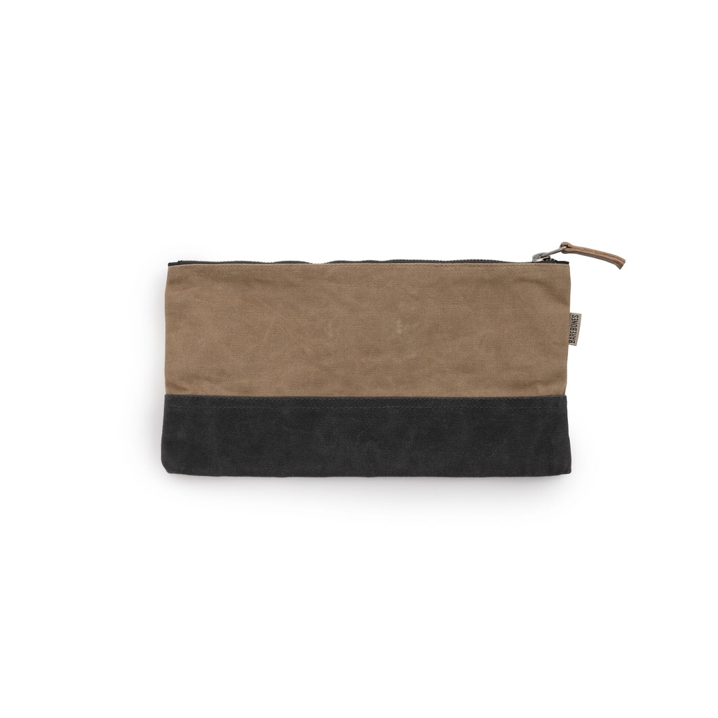 [STC-722] BareBones - Neelum Small Zipper Pouch (Khaki) Image 