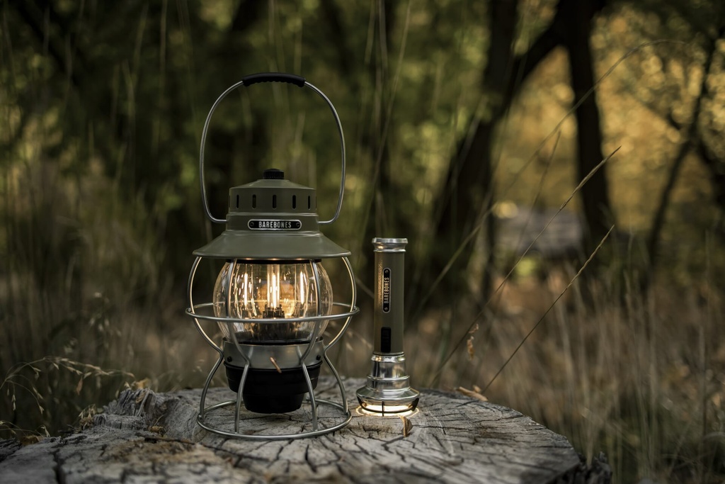 [LIV-281] BareBones - Railroad Lantern (Olive Drab) Image 