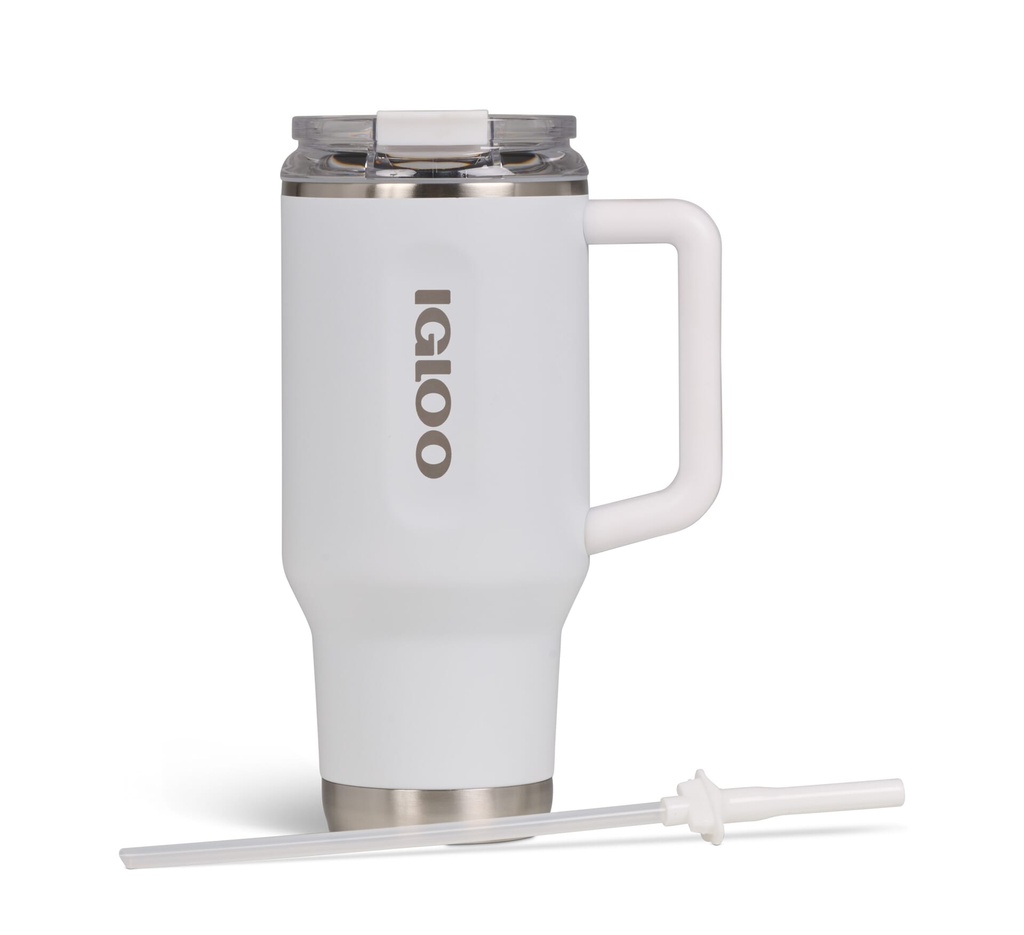 [00071221] IGLOO - 32 OZ Stainless Steel Travel Mug - white  Image 