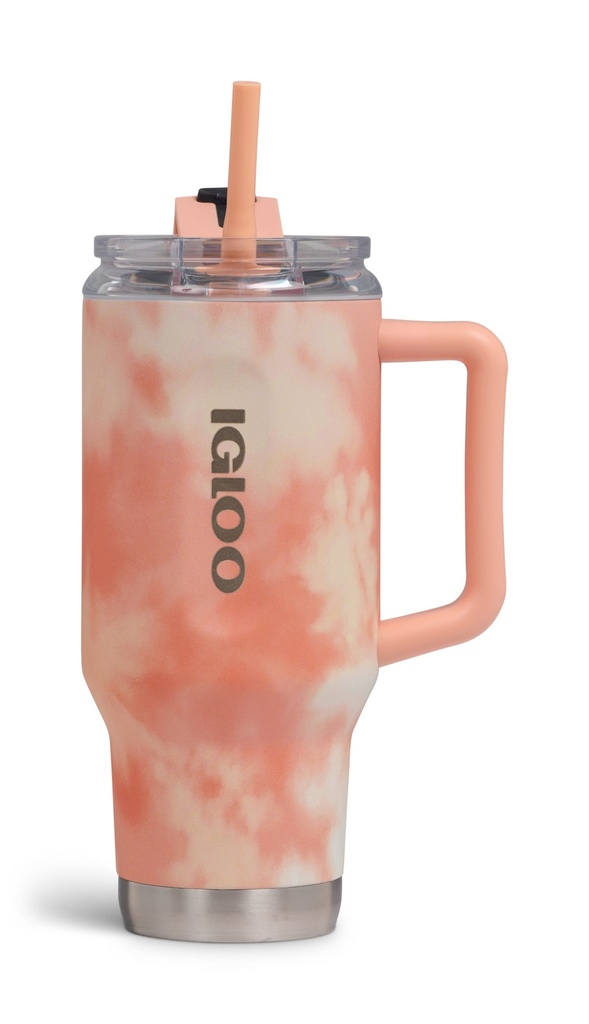 [00071312] IGLOO - 32 Oz Flip ‘n’ Sip Travel Mug - Apricot  Image 