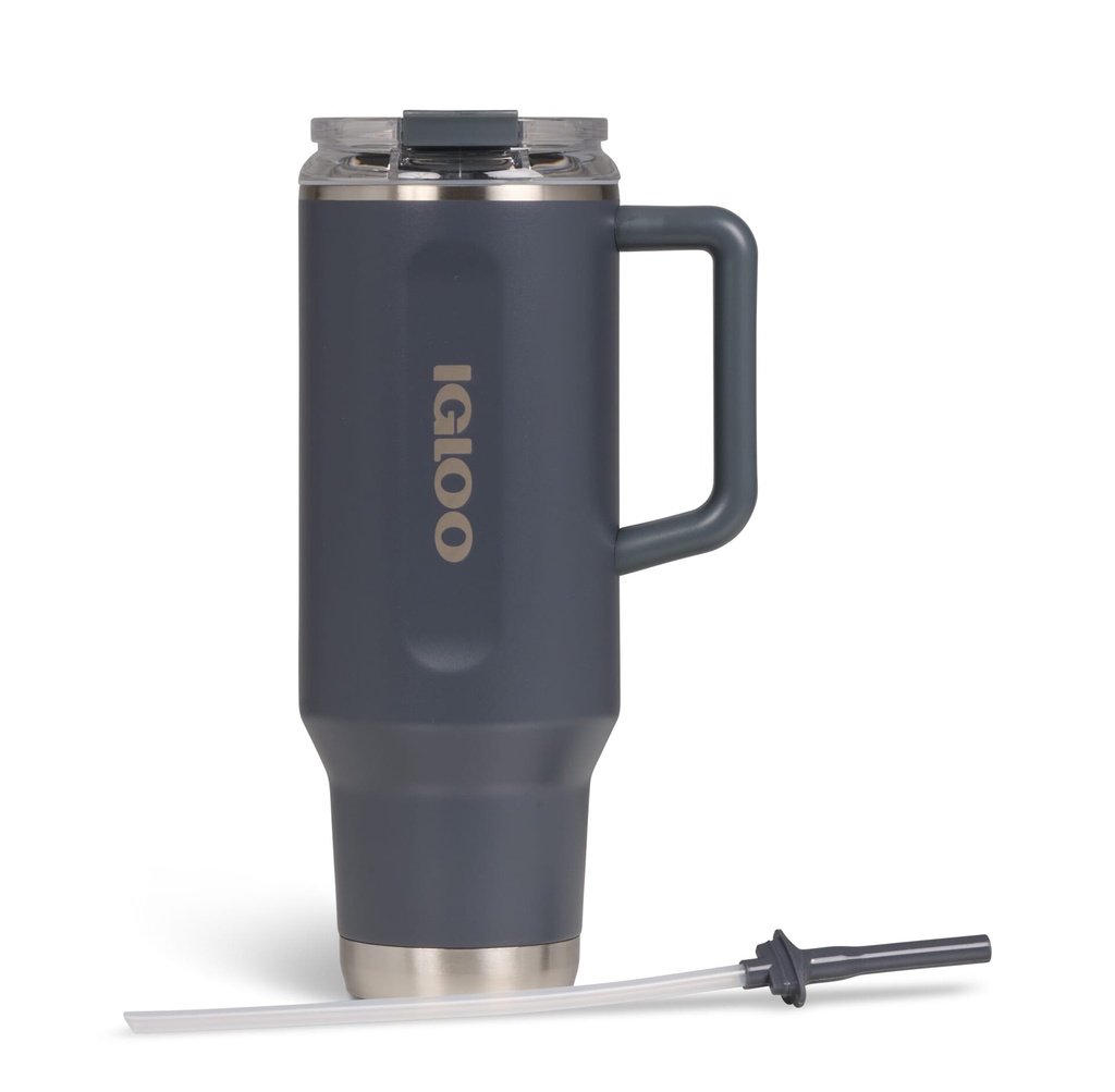 [00071227] IGLOO - 40 OZ Stainless Steel Travel Mug  - Carbonite  Image 