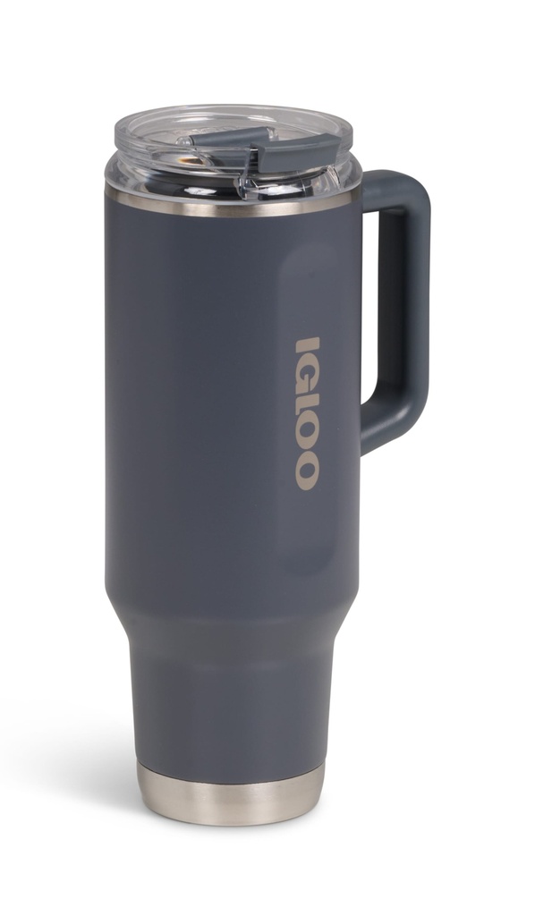 [00071227] IGLOO - 40 OZ Stainless Steel Travel Mug  - Carbonite  Image 