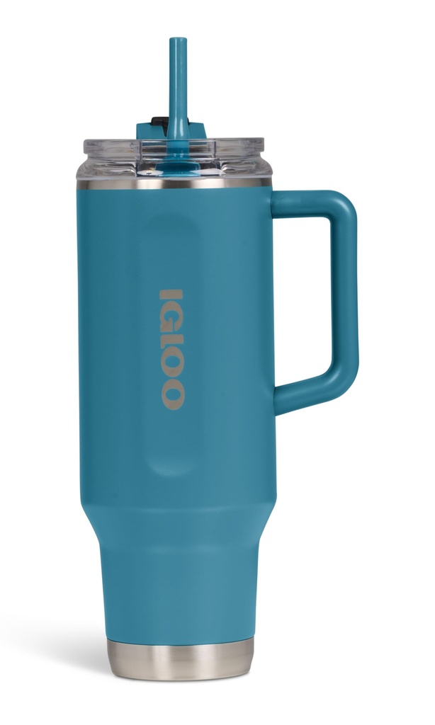 [00071228] IGLOO - 40 OZ Stainless Steel Travel Mug  - Modern Blue  Image 