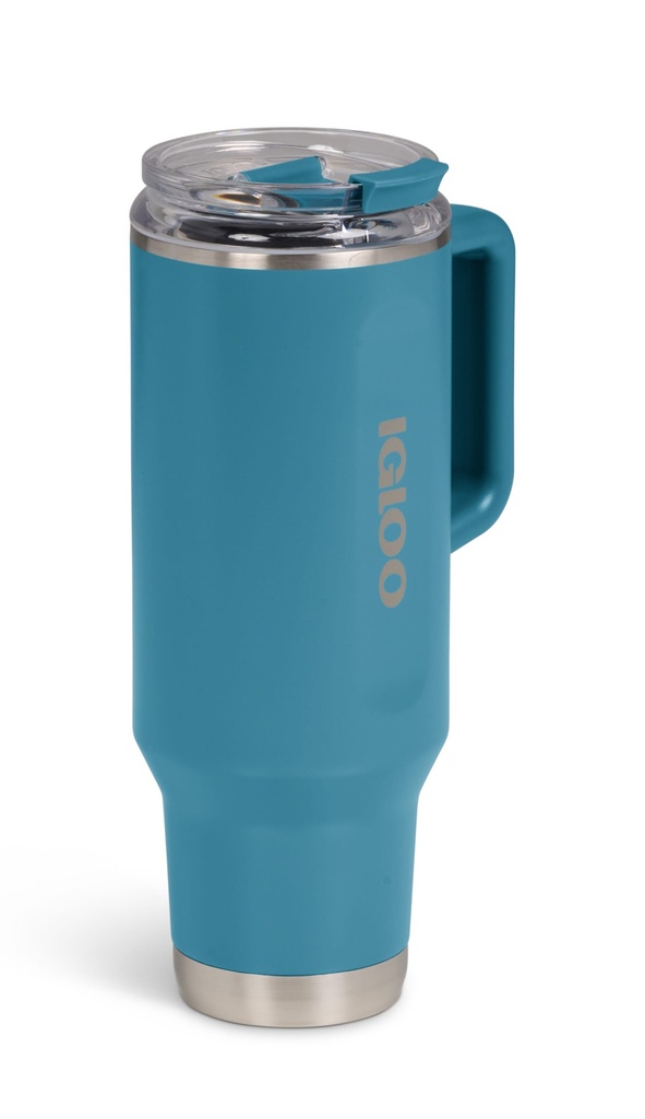 [00071228] IGLOO - 40 OZ Stainless Steel Travel Mug  - Modern Blue  Image 