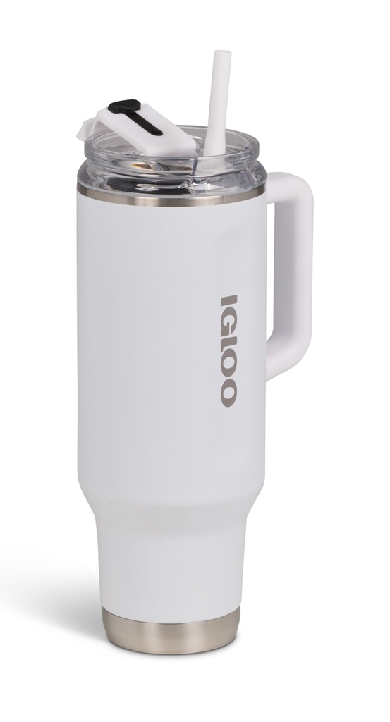 [00071226] IGLOO - 40 OZ Stainless Steel Travel Mug  - White  Image 