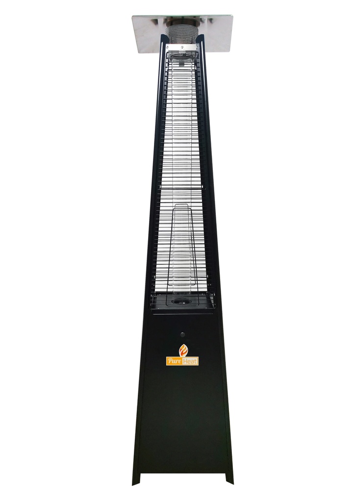 PureHeat Pyramid Style Gas Patio Heater In Black