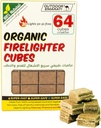 Outdoor Emarati Natural Organic Firelighter Cubes, 64 Cube Super fast Fire starters