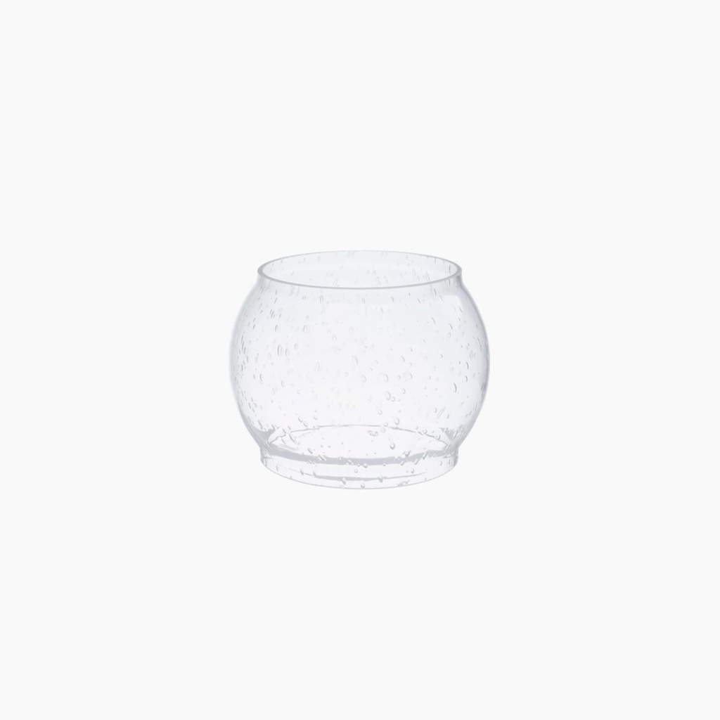 BareBones - Railroad Lantern Glass Lens - Seeded - Clear