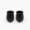 BareBones - Enamel Tumbler Charcoal - set of 2