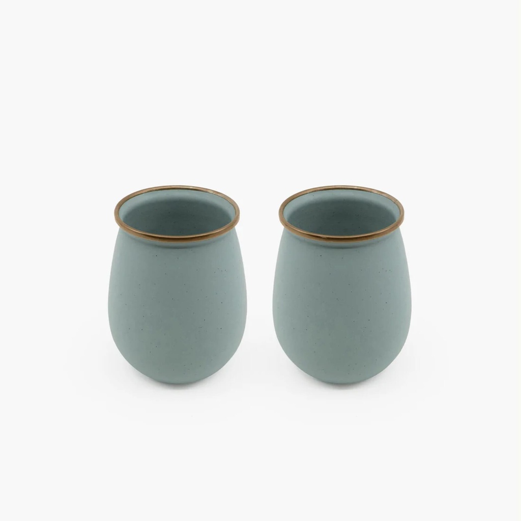 BareBones - Enamel Tumbler Mint - set of 2