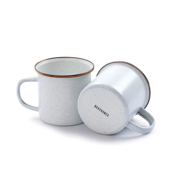 BareBones - Enamel Mug Eggshell - set of 2