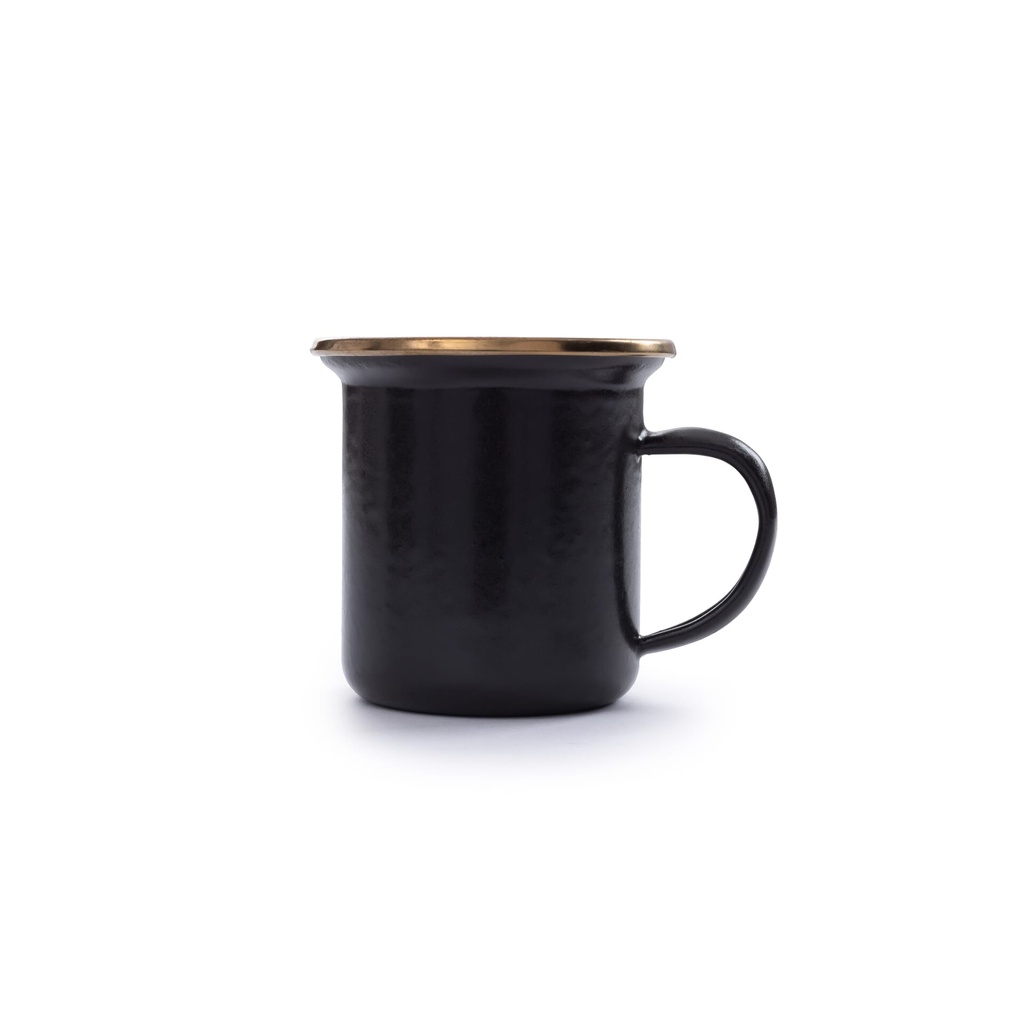 BareBones - Enamel Espresso Cup Charcoal - set of 2