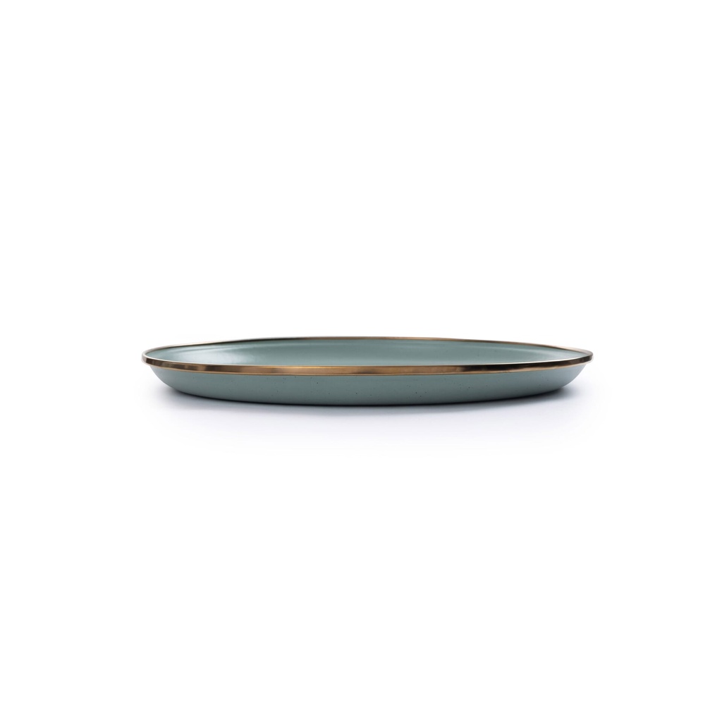 BareBones - Enamel Plate Green - set of 2