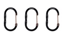 BareBones - Wiregate Carabiner Small 3pc - Black