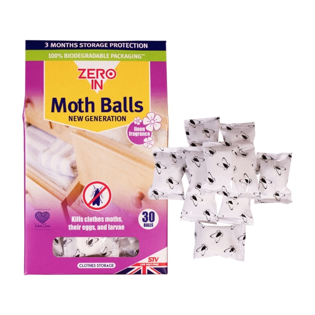 STV  New Generation Moth Balls - 30-Pack