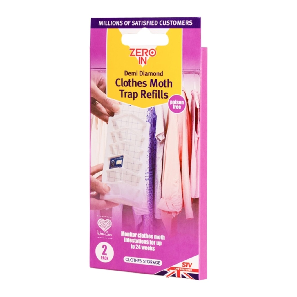 STV  Demi-Diamond Clothes Moth Killer Refill - Twinpack