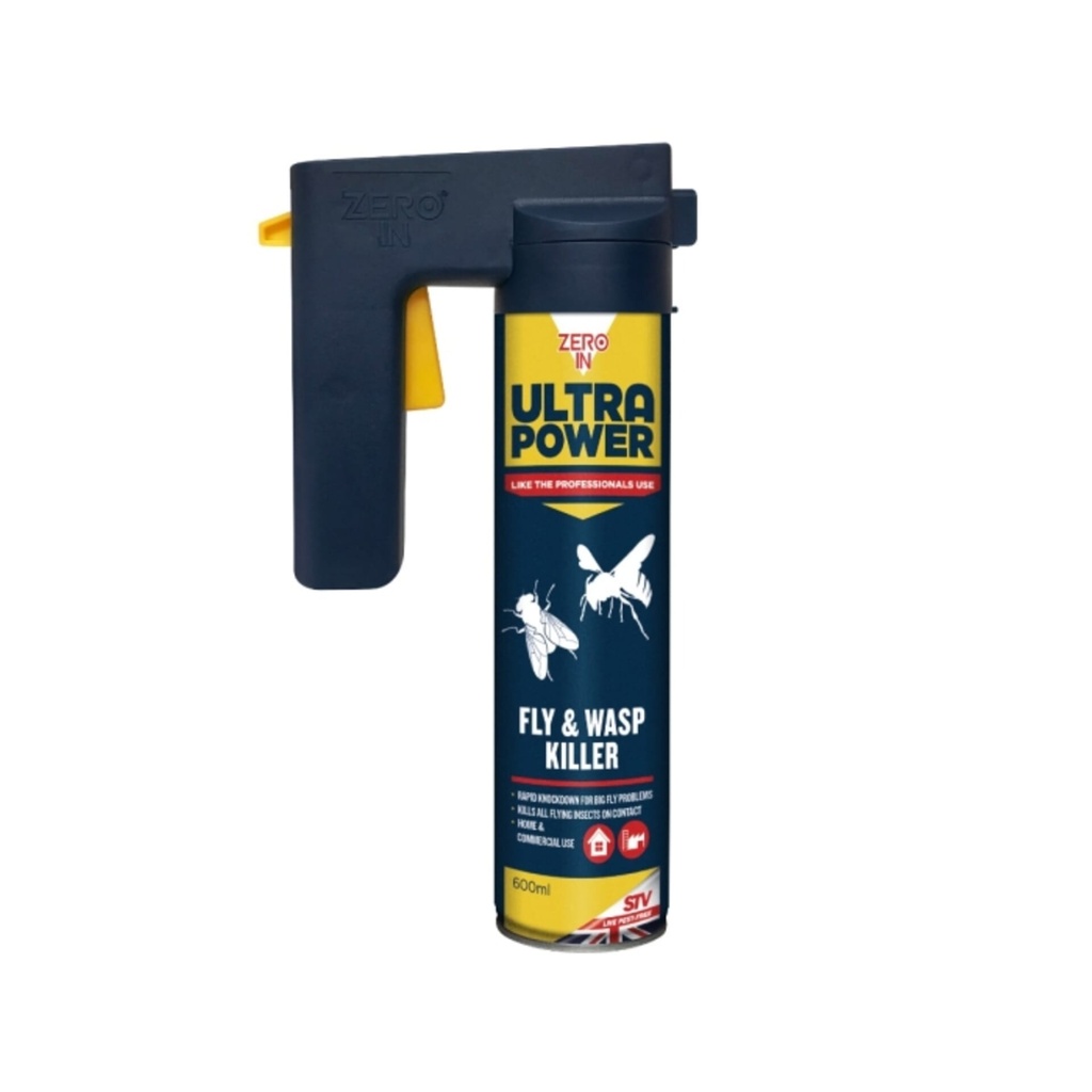 STV  Fly & Wasp Killer - 600ml Trigger Aerosol