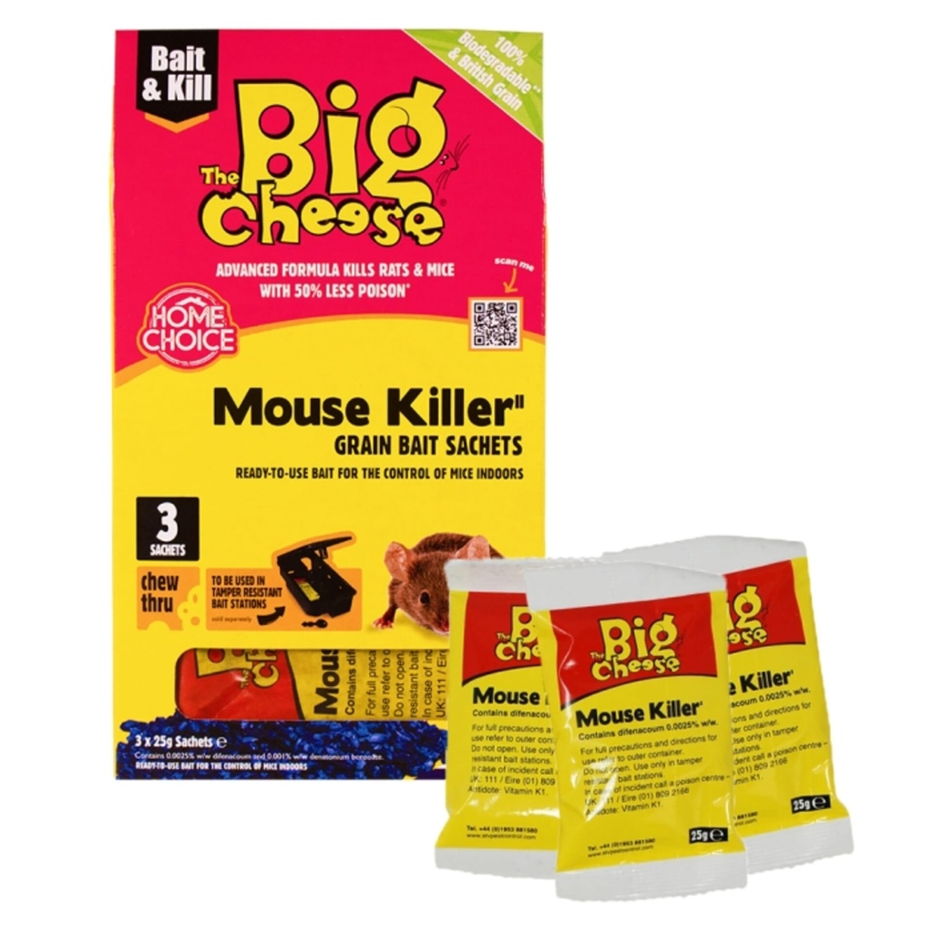 STV  Mouse Killer Grain Bait Sachet - 25g x 3