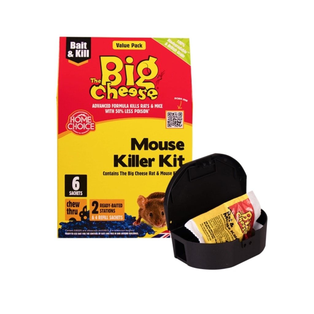 STV  Mouse Killer Kit - 25g Grain x 6 + 2 Stations