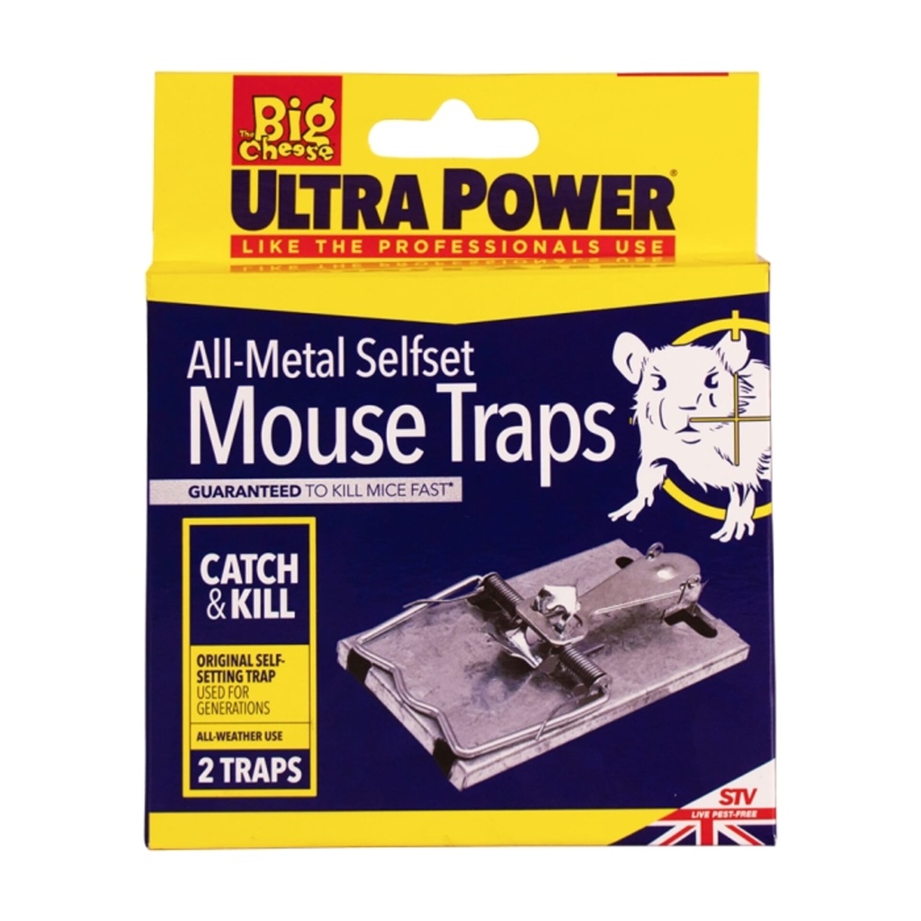 STV  All-Metal Selfset Mouse Trap - Twinpack