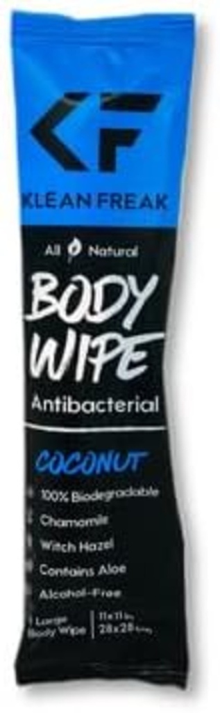 Klean Freak - Body Wipes - Single Sachet - Coconut