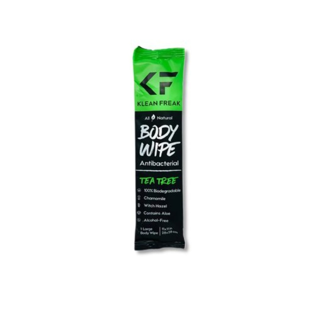 Klean Freak - Body Wipes - Single Sachet - Tea Tree