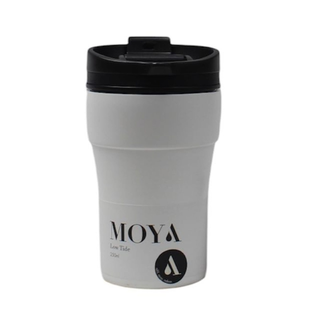 Moya "Low Tide" 250ml Travel Coffee Mug Black/White