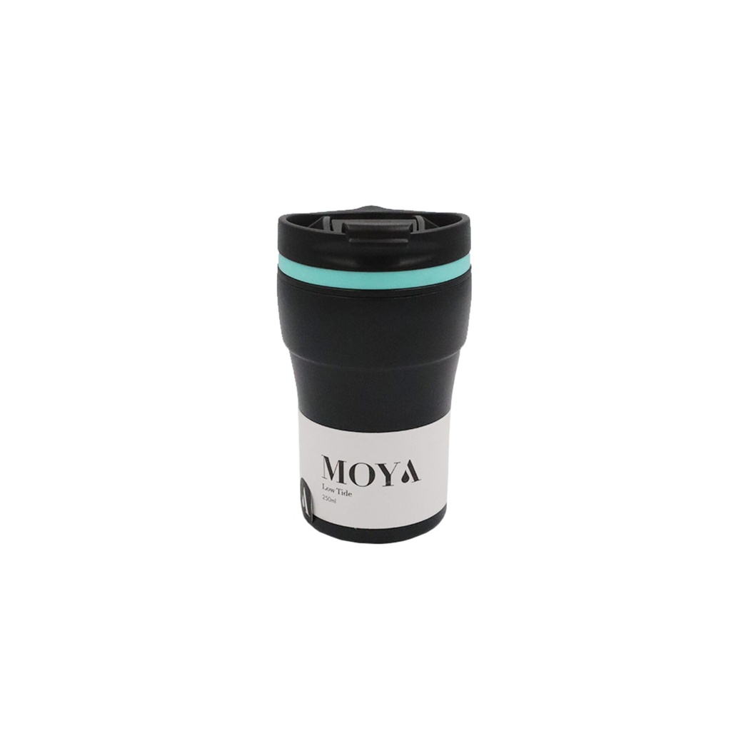 Moya "Low Tide" 250ml Travel Coffee Mug Blue/Black