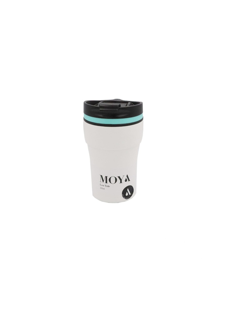 Moya "Low Tide" 250ml Travel Coffee Mug Blue/White