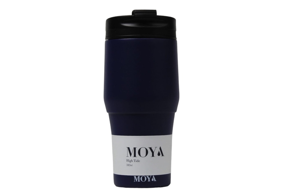 Moya "High Tide" 380ml Travel Coffee Mug Black/Navy