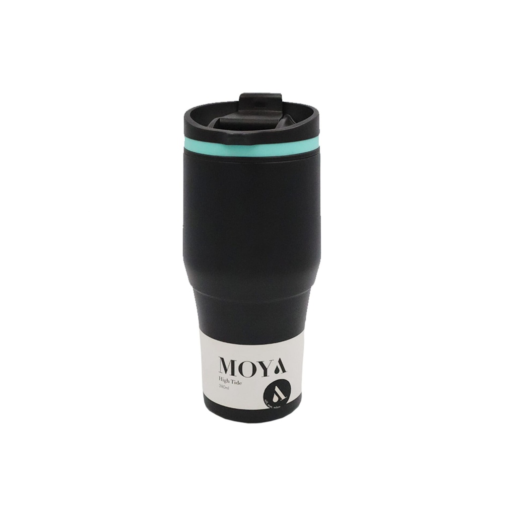 Moya "High Tide" 380ml Travel Coffee Mug Blue/Black