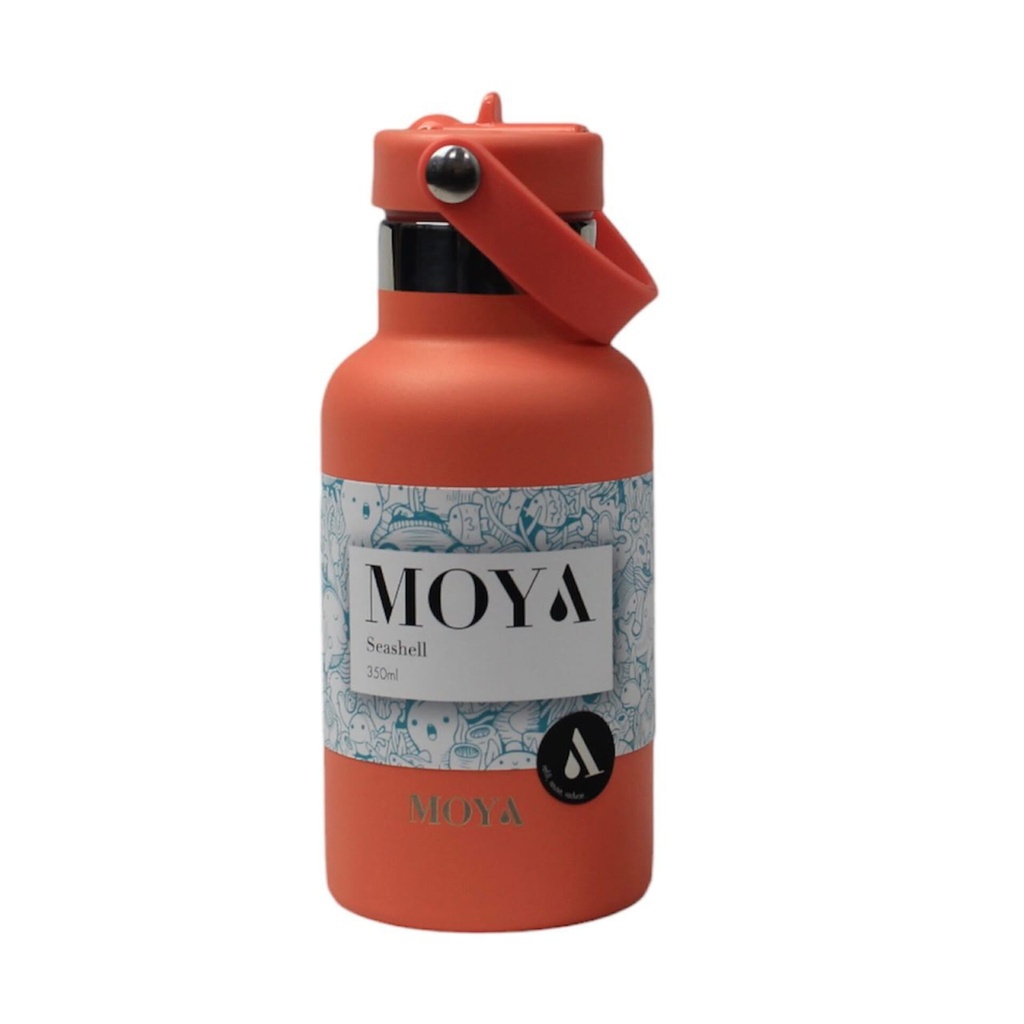 Moya "Seashell" 350ml Insulated Sustainable Water Bottle Coral