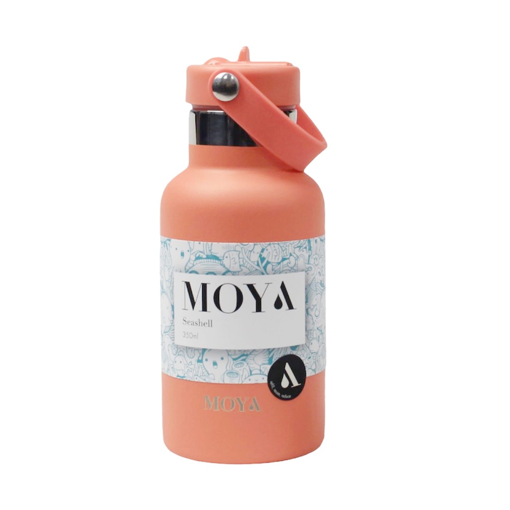 Moya "Seashell" 350ml Insulated Sustainable Water Bottle Coral