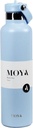 Moya "Black Sea"  700ml Insulated Sustainable Water Bottle Powder Blue