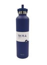 Moya "Coral Reef" 1L Insulated Sustainable Water Bottle Navy