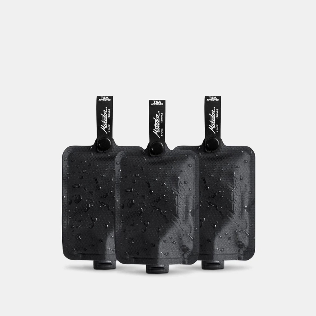 Matador - LatPak Toiletry Bottle (3-Pack) - Multi 2: Charcoal, Garnet, Arctic White