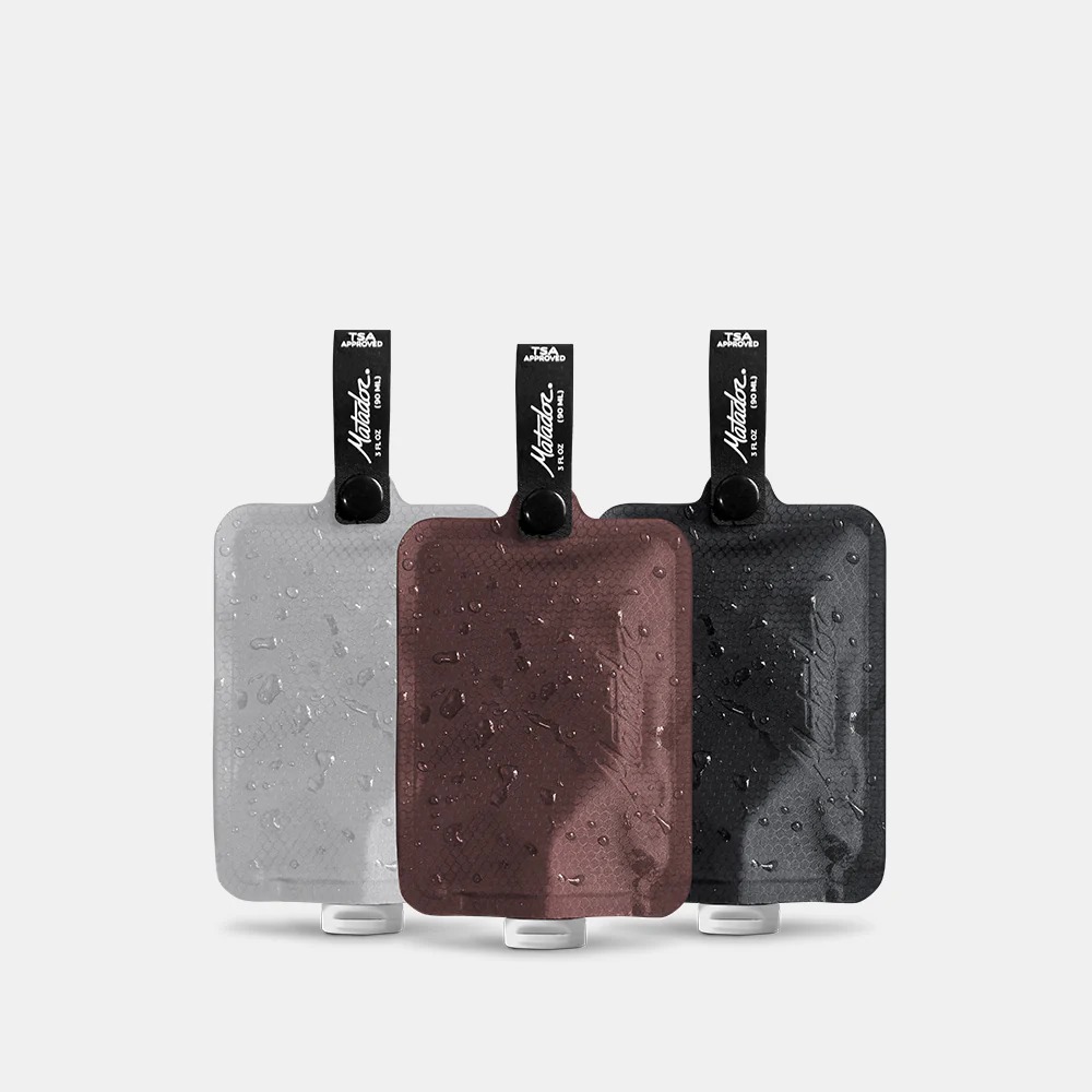 Matador - LatPak Toiletry Bottle (3-Pack) - Multi 2: Charcoal, Garnet, Arctic White