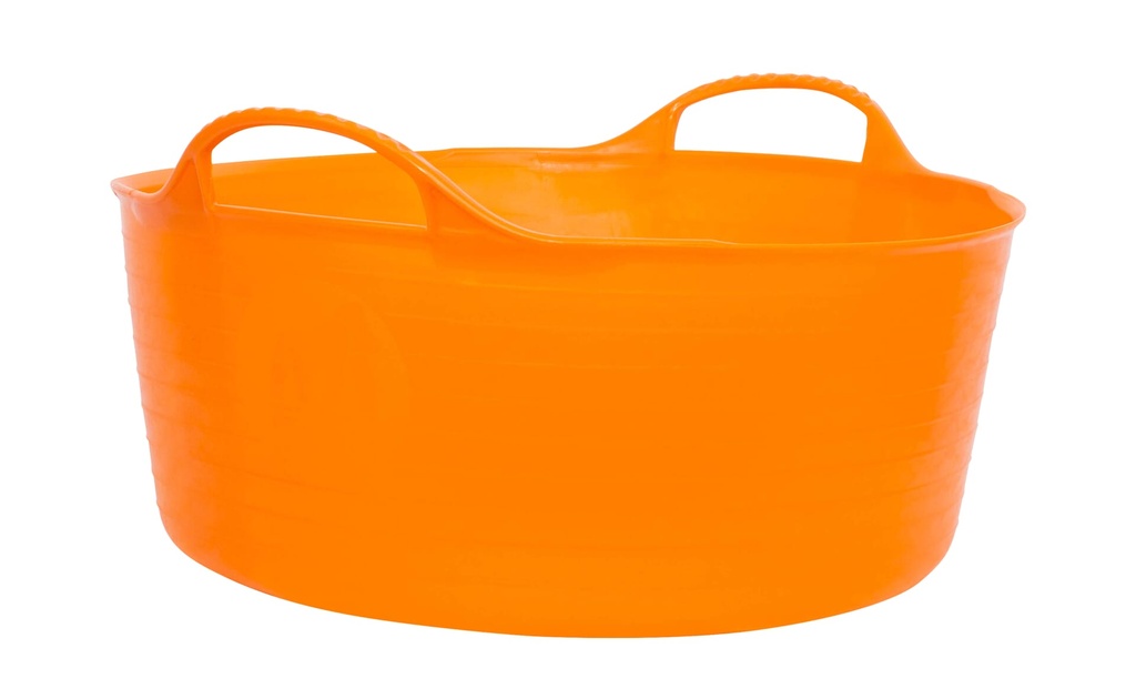 Red  Gorilla - Gorilla Tubs & Recycled Black Tubs - Small Shallow 15L -Orange