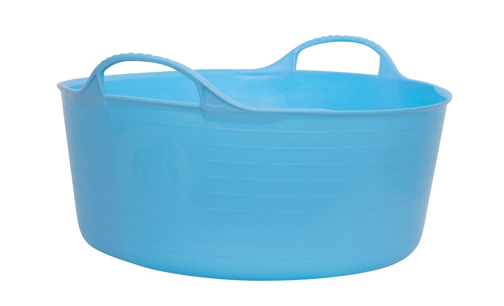 Red  Gorilla - Gorilla Tubs & Recycled Black Tubs - Small Shallow 15L- Sky Blue