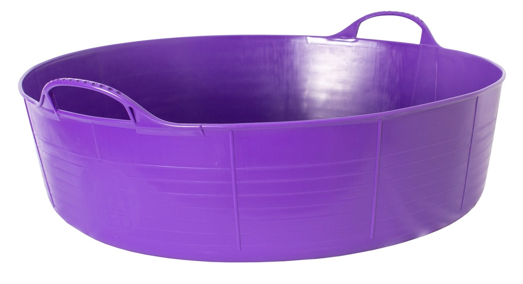 Red  Gorilla - Gorilla Tubs & Recycled Black Tubs - Large Shallow 35L- Purple